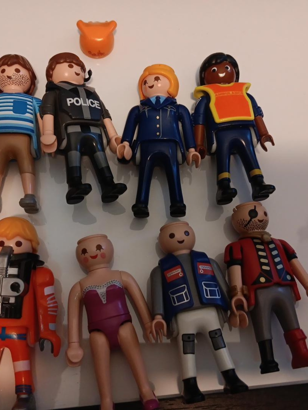Playmobil Lot of 8 Police Rescue Pirate Worker & Civilian
